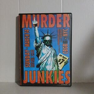 Murder Junkies DVD Valentines & CBGBs 1999 GG Allin Punk Rock Concert Video